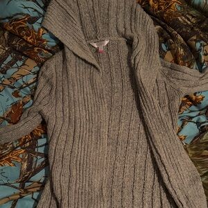 No Boundaries Gray Hooded Cardigan